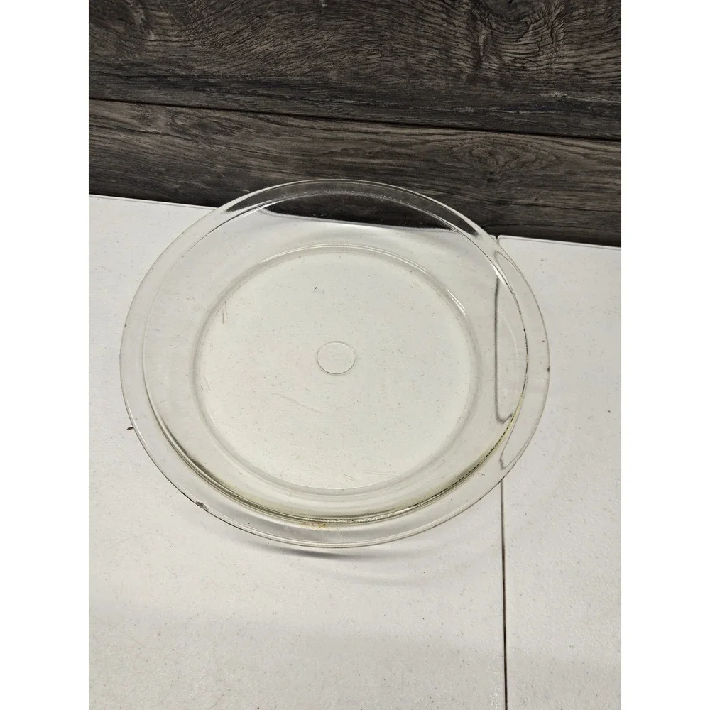 Vintage Pyrex Clear Glass Pie Plate 9.5 Inch Round Baking Dish Pan 209 1950's